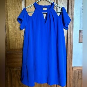 Lily Rose Royal Blue Open Shoulder Dress M